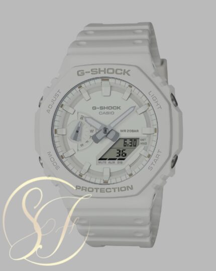 Casio G-Shock GA2100 White With White Dial
